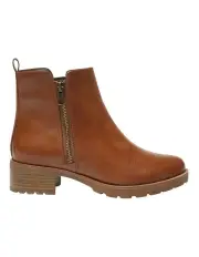 [Sandler] Indigo Leather Boots in Mid Brown