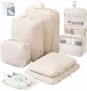Tiger Bell Pouch Compression 9 Piece Set Travel Pouch Space Saving 50% 2024 559