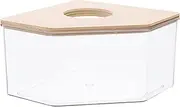 WOONEKY Hamster Clear Sand Bath Box Wear Resistant Bathroom for Small Pets Easy to Clean Assemble Durable Chinchilla Bathtub Transparent Design for Hamsters Small Animals