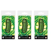 3x Cartoon Network Rick And Morty Pickle Rick Fabric Iron-On Decorative Patch