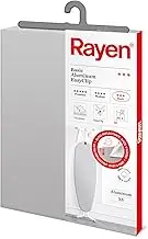 Rayen 6151.01 Adjustable Ironing Board Cover, 115x38 cm, Light Grey Metallic