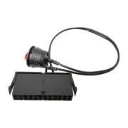 Computer for Case ATX Power On Off Reset Cable with Red LED Light 13.8-in
