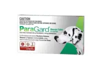 Paragard Allwormer Worming Red 3 Tablets For Large Dogs 1tab per 20kg