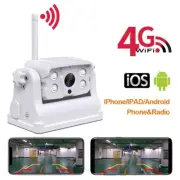 WIFI Wireless Backup Camera Magnetic Base 9600mA Battery For Hitching Trailer Rv