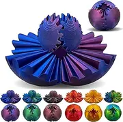 HENGYAN Gear Ball - 3D Printed Gear Ball Spin Ball or Cube Fidget Toy, Gear Sphere, Gear Ball Fidget Toy, Stress Ball, GearSphere Desk Toy, Fidget Ball, Gear Toy for Stress and Anxiety Relaxing (A)