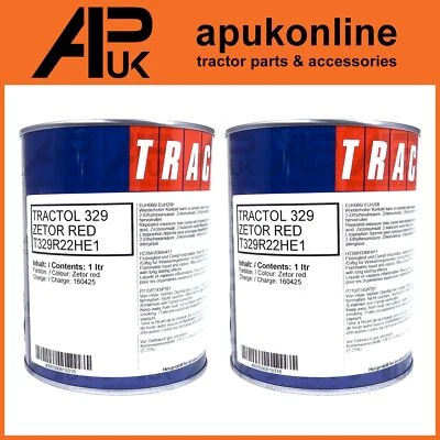 2 Litre Ltr Zetor UR1 Tractor Red Enamel Paint Tractol also for RedRock Trailer
