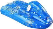 UPKOCH Inflatable Snow Sled Durable PVC Snow Tube for Outdoor Skiing Fun Lightweight Portable Winter Skiing Tool for Adventures