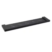 Matt Black Bathroom Square Stainless Steel Shelf Storage Wall Mounted Holder Kit