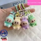 Labubu Mini Plush Keychain Mobile Phone Accessory Keyring Buy 3=1 Free Monsters