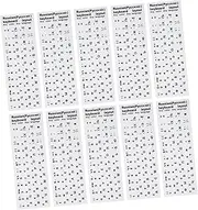 LIFKICH 10pcs Russian Keyboard Stickers Easy Peel Stick Replacement Labels for Laptop Durable Matte Finish Compatible with Keyboards for Russian Language Users