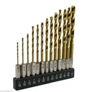 Pro 13pc Hex Shank Titanium Quick Change Drill Bit Set
