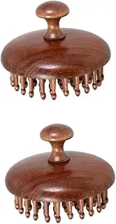 NOLITOY 2pcs Massage Comb Comb Hair Comb Scalp Massager Wooden Head Massager Scalp Wood Massage Comb Massage Scalp Comb Scalp Massage Brush Wood Comb for Hair Massage Combs Brown