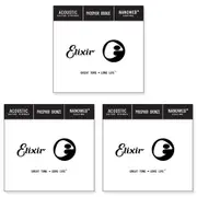 3x Elixir #14142 Acoustic Nanoweb Phosphor Bronze 0.042 Single Guitar String