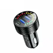 36W Car Cigarette Lighter Socket Dual USB QC3.0 Fast Charger Power LED Adapter G