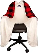 The Original Office Chair Blanket by SnuggleBack; Cozy Comfy Office Desk Chair Wrap Attaches for Convenient Heat and Hands-Free. Stay Warm in The Winter or Summer. Sherpa Fur Lining