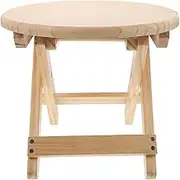 ULDIGI 1Pc Solid Folding Stool Stable Household Footstool for Easy Shoe Changing Lightweight Round Design for Home Use Easy to Clean and Move