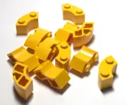 Lego - Lot of 12 - Yellow, Brick Round Corner 2 x 2