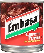 EMBASA Chipotle Peppers in Adobo Sauce, 7 Oz Can (12-pack)