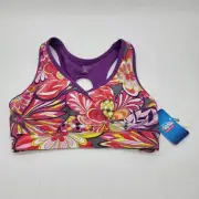 Old Navy Sports Bra Built In Bra Colorful Activewear Size S NWT