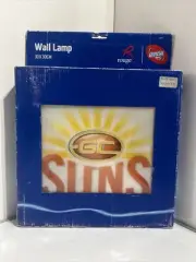 Gold Coast Suns Wall Light - AFL Football Lamp - New - 30cm x 30cm