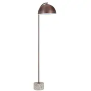Ortez Floor Lamp White Terrazzo Bronze | Telbix Lighting