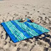 Old Bahama Bay, 57"x70" Outdoor Picnic Pool Beach Blanket | Foldable Tote Size