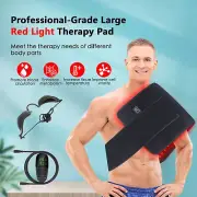 Infrared Red LED Light Therapy Pad Full Body Mat Device Back Muscle Pain Relief