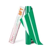 HTVRONT HTV Vinyl Rolls Heat Transfer Vinyl - 12" x 8ft Green HTV Vinyl for S...