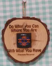 "Do What You Can Where You Are with What You Have" Engraved with Foil Art