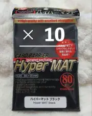 80pcs x 10 KMC Card Barrier Hyper Mat Premium Black standard size 66x 91mm New