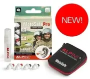 Motorcycle Earplugs Alpine Motosafe Pro Reusable Hearing Protection 2 x sets kit