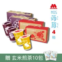 在飛比找PChome24h購物優惠-【MOS摩斯漢堡】經典蒟蒻禮盒 蜜桃蘋果x2+葡萄x2 共4