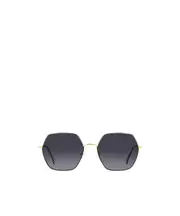 Carolina Herrera Geometric Frame Full Rim Sunglasses 55 golden