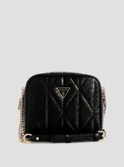 GUESS Black Logo Aldina Camera Crossbody Bag