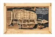 ENSKY PAPER THEATER Wood Style Castle In The Sky Laputa Tiger Moth