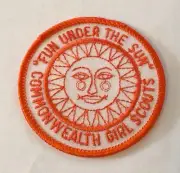 Vintage "Fun Under The Sun" Commonwealth Girl Scouts Patch