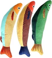 Happyyami 3Pcs Catnip Fish for Kittens Interactive Biting Plaything Teething Cat Durable and Engaging Catnip Bites for Indoor Activity for Cats