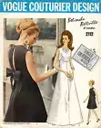 1960's VOGUE Evening Dress w/Label Belinda Bellville Pattern 2112 Size 14 UNCUT