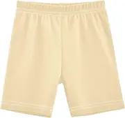[RPLIFE] Girls Peach Print Cotton Bike Shorts Lined Cartwheel Shorts for Under Dresses Toddler Summer Clothes, 4-10 Years, Peach, 10 Years