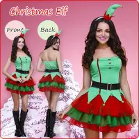 在飛比找Yahoo!奇摩拍賣優惠-高雄艾蜜莉戲劇服裝表演服*聖誕節服裝/耶誕樹/可愛紅綠聖誕樹