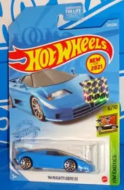 Hot Wheels Factory Set New For 2021 HW Exotics #224 '94 Bugatti EB110 SS Blue