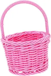 ANDRESLAD Mini Rattan Storage Basket Charming Weave Basket for DIY Crafts Wedding Favors and Home Decor Miniature Container