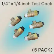 5 Pack 1/4" x 1/4" inch Female Test Plug Cap Backflow Lead Free PVB DCA RPZ