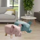 Sofa Tea Stool Wood Cartoon Portable Elephant Bench for Decor Indoor Bedroom