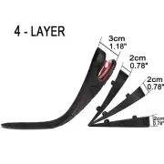 4 Layer Adjustable 3.5inch Height Shoe Increase Air Cusion Athletic Shoe Insole
