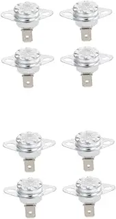 jojofuny 2sets Thermal Control Thermostat for Electric Appliances Ksd302 Oven Coffee Maker Temperature Control High Precision 4pcs*2