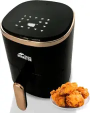 Compact 3.6QT Air Fryer, round Air Fryers for 1-3 People, with Baking Pan, Digit