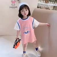 在飛比找蝦皮商城優惠-【YAOEENH】80-150CM 韓版女童夏季洋裝 中大童
