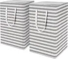 WISELIFE 2-Pack Laundry Hamper 75L Collapsible Large Laundry Baskets with Easy C