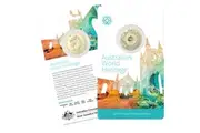 2023 Australia $5 Five Dollar World Heritage Coin Coloured Frosted Uncirculated c mint